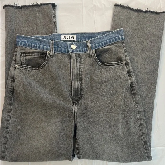 Le Jean gray with blue Jean waistband 29 - Picture 1 of 9